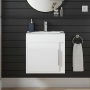 Signature Helsinki 500mm 1-Door Wall Hung Vanity Unit