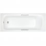 Signature Hestia Rectangular Single Ended Bath with Grip 1500mm x 700mm - 0 Tap Hole