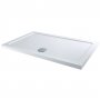 Signature Inca Rectangular Low Profile Shower Tray with Waste 1200mm x 800mm - White