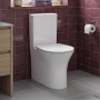 Signature Indus Rimless Fully Back to Wall Close Coupled Toilet (inc Soft Close Slim Seat)