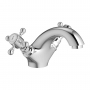 Signature Kensington Basin Mixer Tap Dual Handle with Click Clack Waste - Chrome