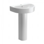 Signature Nazca Basin and Full Pedestal 555mm Wide - 1 Tap Hole