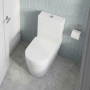 Signature Nazca Rimless Short Projection Fully Back to Wall Close Coupled Toilet (inc Slim Soft Close Seat)