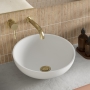 Signature Nexus Round Countertop Basin 380mm Wide 0 Tap Hole - White