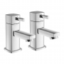Signature Oscar Basin Taps Pair - Chrome