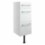 Signature Oslo Floor Standing 3-Drawer Storage Unit 300mm Wide - White Gloss