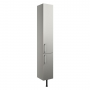 Signature Oslo Floor Standing 2-Door Tall Unit 300mm Wide - Light Grey Gloss