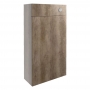 Signature Oslo Slim Back to Wall WC Toilet Unit 500mm Wide - Nebraska Oak