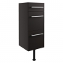 Signature Oslo Floor Standing 3-Drawer Storage Unit 300mm Wide - Matt Graphite Grey
