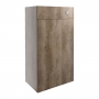 Signature Oslo Back to Wall WC Toilet Unit 500mm Wide - Nebraska Oak