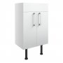 Signature Oslo Floor Standing 2-Door Vanity Unit 500mm Wide - White Gloss