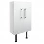 Signature Oslo Floor Standing 2-Door Slim Vanity Unit 500mm Wide - White Gloss
