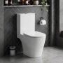 Signature Poseidon Rimless Open Back Close Coupled Toilet (inc Soft Close Seat)