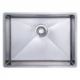 Prima+ R10 1.0 Bowl Undermount/Inset Large Kitchen Sink with Waste Kit 590mm L x 440mm W - Stainless Steel