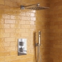 Signature React Thermostatic Dual Concealed Mixer Shower with Shower Kit + Fixed Shower Head - Chrome