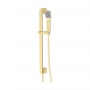 Signature Reflex Square Shower Slide Rail Kit with Single Function Handset - Brushed Brass