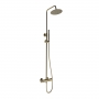 Signature Reflex Thermostatic Bar Mixer Shower with Shower Kit and Fixed Head - Brushed Bronze