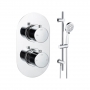 Signature Reflex Thermostatic Concealed Shower Valve with Adjustable Slide Rail Kit - Chrome
