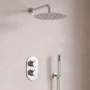 Signature Reflex Thermostatic Dual Concealed Mixer Shower with Shower Kit + Fixed Shower Head - Chrome