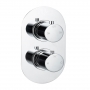 Signature Reflex Thermostatic 2 Outlet Concealed Shower Valve Double Handle - Chrome