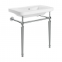 Signature Saga Basin with Chrome Washstand 810mm Wide - 1 Tap Hole