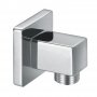 Signature Square Wall Outlet Elbow - Stainless Steel