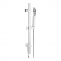 Signature Square Premium Shower Slide Rail Kit with Single Function Handset and Elbow - Chrome