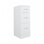 Signature Skyline Storage Unit 3-Drawer 300mm Wide - Gloss White