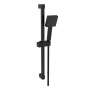 Signature Square Shower Slide Rail Kit with Single Function Handset - Matt Black