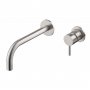 Vema Tiber 2-Hole Basin Mixer Tap Wall Mounted - Stainless Steel