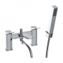 Signature Tilt Bath Shower Mixer Tap with Shower Kit and Bracket - Chrome