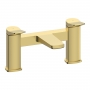 Signature Tilt Bath Filler Tap Pillar Mounted - Brushed Brass