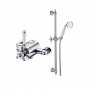 Signature Traditional Concentric Single Outlet Exposed Shower Valve with Shower Kit - Chrome