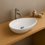 Signature Valentina Sit-On Countertop Basin 320mm Wide 0 Tap Hole - White
