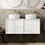 Signature Verge 1200mm 4-Drawer Wall Hung Vanity Unit with Countertop