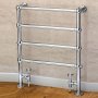 S4H Cleves Floor Mounted Heated Towel Rail 848mm H x 598mm W Chrome