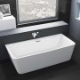 Delphi Kilmory Double Ended Back to Wall Bath 1800mm x 840mm - 0 Tap Hole
