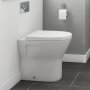 Delphi Marbella Comfort Height Back To Wall Toilet 550mm Projection - Soft Close Seat