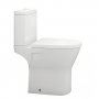 Delphi Marbella Open Back Comfort Height Rimless Close Coupled Toilet with Cistern - Sandwich Seat