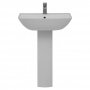 Delphi Valencia Basin and Full Pedestal 600mm Wide - 1 Tap Hole