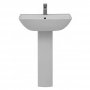 Delphi Valencia Basin and Full Pedestal 500mm Wide - 1 Tap Hole