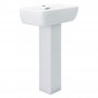 Delphi Venice Basin and Full Pedestal 525mm Wide - 1 Tap Hole