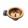 The 1810 Company Basket Strainer Waste for Fireclay Sink - Copper