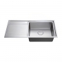 The 1810 Company Bordouno 100i 1 Bowl Kitchen Sink - Right Handed