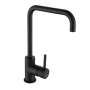 The 1810 Company Cascata Square Spout Kitchen Sink Mixer Tap - Matt Black