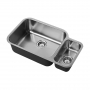 The 1810 Company Etroduo 781/450U 1.5 Bowl Kitchen Sink - Left Handed