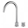 The 1810 Company Finire 2 Hole Design Kitchen Sink Mixer Tap - Chrome