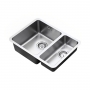 The 1810 Company Luxsoplusduo25 340/180U 1.5 Bowl Undermount Kitchen Sink - Left Handed