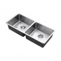 The 1810 Company Luxsoplusduo25 450/450U 2.0 Bowl Undermount Kitchen Sink - Stainless Steel