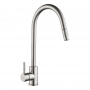 The 1810 Company Ritrarre QFit Flex Pull Out Kitchen Sink Mixer Tap - Brushed Steel